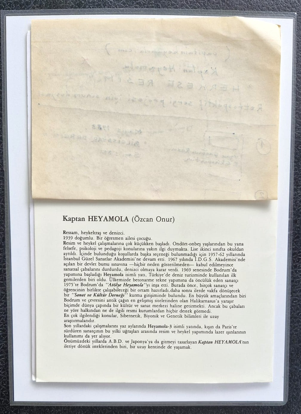 Kartın arkası — dönem biyografisi